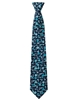 Picture of Print Tie - Navy/Aqua Chloe Print