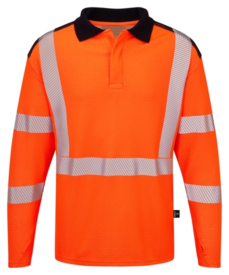 Picture of Hi-visibility Arc Flash Flame Resistant Poloshirt - Orange