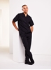 Picture of Mode Male Notch Neck Scrub Tunic - Midnight