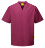 Picture of Mode Male Notch Neck Scrub Tunic - Garnet