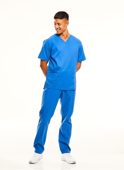 Picture of Spirit Men's V-neck Scrub Tunic - Ocean