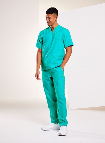 Picture of Mode Male Notch Neck Scrub Tunic - Tropic