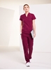 Picture of Mode Women's Notch Neck Scrub Tunic - Garnet