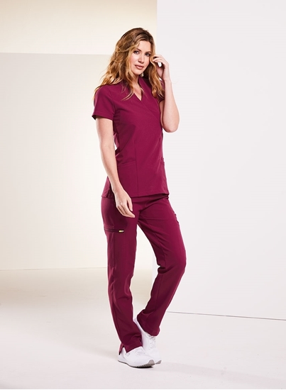 Picture of Mode Women's Scrub Trousers - Garnet