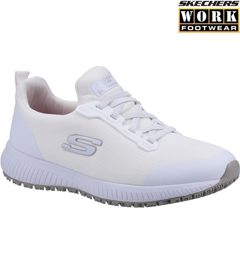 Picture of Skechers Women's Squad Trainers - White