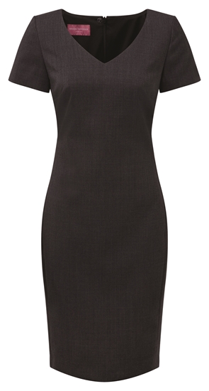 Picture of V Neck Corinthia Shift Dress - Black