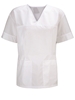 Picture of Unisex Smart Scrub Tunic - White/White