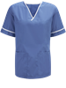 Picture of Unisex Smart Scrub Tunic - Hospital Blue/White 