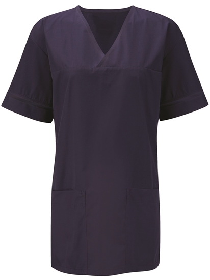 Picture of Unisex Smart Scrub Tunic - Navy/Navy