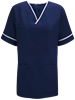 Picture of Unisex Smart Scrub Tunic - Navy/White 