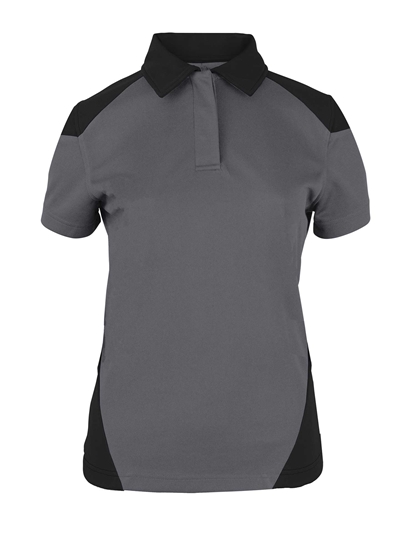 Picture of Female Contrast Poloshirt - Convoy Grey/Black