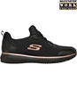 Picture of Skechers Squad Black/Rose Gold Trainers