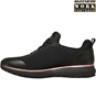 Picture of Skechers Squad Black/Rose Gold Trainers