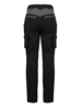 Picture of Stretch Male Contrast Kneepad Cargo Trousers - Black/Convoy Grey 