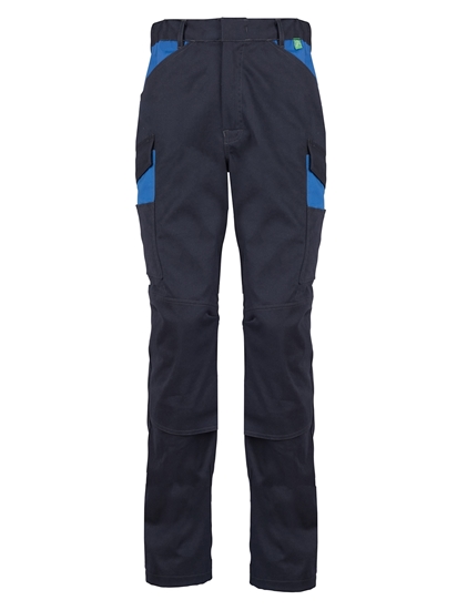 Picture of Stretch Male Contrast Kneepad Cargo Trousers - Blue Shadow/Royal