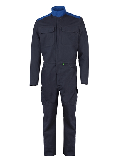 Picture of Stretch Contrast Coverall - Navy/Royal Blue