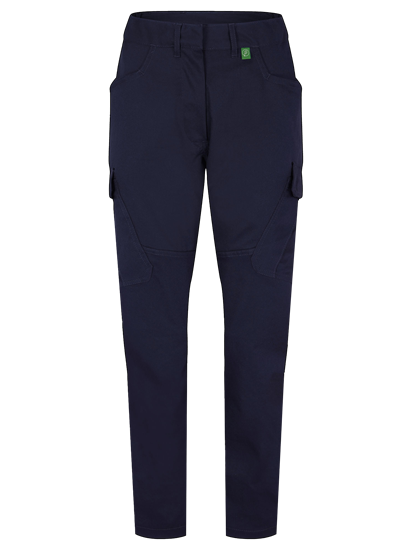 Picture of Stretch Male Slim Fit Cargo Trousers - Blue Shadow