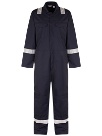 Picture of Alsi Reflective Tape Coverall with Kneepad Pockets