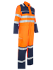 Picture of Gryzko Hi-vis Contrast Coverall - Hi Vis Orange and Navy