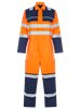 Picture of Gryzko Hi-vis Contrast Coverall - Hi Vis Orange and Navy