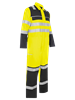 Picture of Gryzko Hi-vis Contrast Coverall - Hi Vis Yellow and Navy