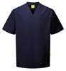 Male Mode Notch Neck Scrub Top - Eclipse