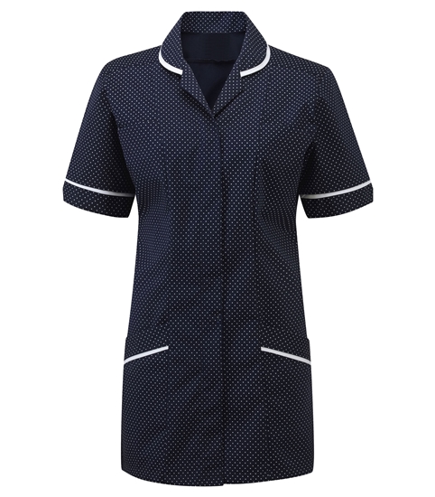 Picture of Professional Specialist Tunic - Navy-White Spot/White 
