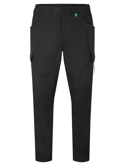 Picture of Stretch Female Slim Fit Cargo Trousers - Black