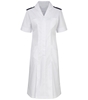 Picture of Dress With Epaulette Bar & Button - White