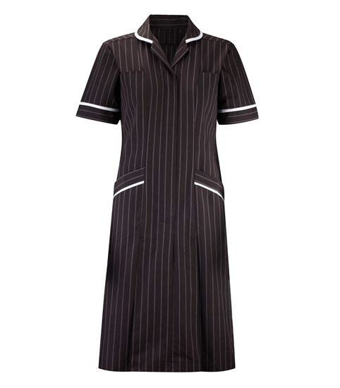 Picture of Professional Specialist Dress - Charcoal Pinstripe/White 