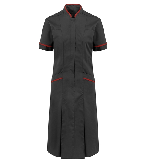 Picture of Professional Dress - Charcoal/Red 