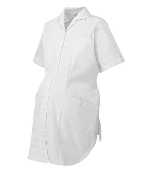 Picture of Plain Maternity Tunic - White