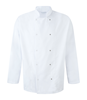 Picture of Unisex Long Sleeve Studded Chefs Jacket - White