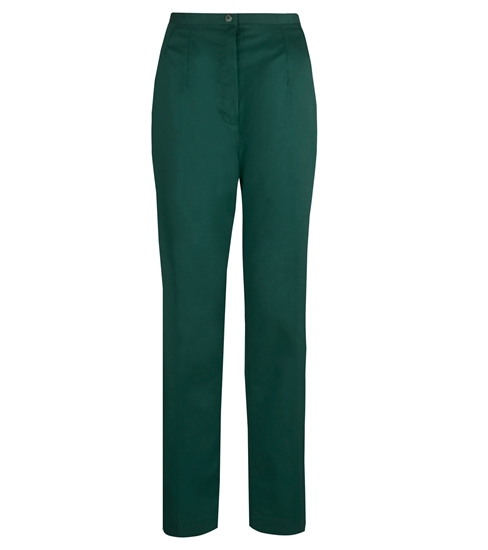 Picture of Flexi-Stretch Straight Leg Trousers - Bottle Green