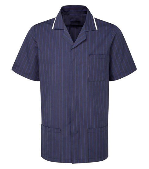 Picture of Professional Specialist Male Tunic - Navy Pinstripe/White 