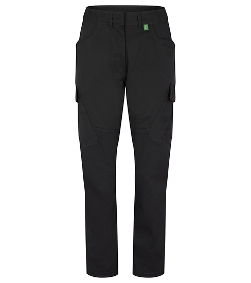 Picture of Stretch Male Comfort Fit Cargo Trousers - Black 