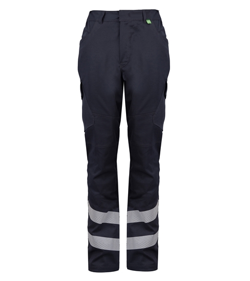 Picture of Stretch Male Reflective Tape Cargo Trouser - Blue Shadow