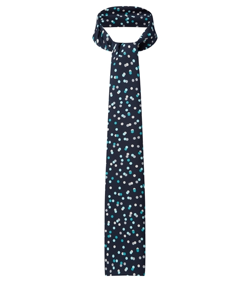 Picture of Long Scarf - Navy/Teal Darcey Print