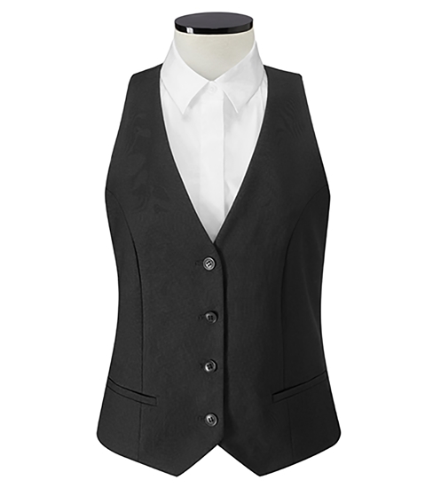 Picture of Poplar Ladies Waistcoat - Black