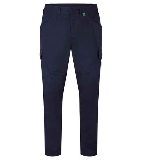 Picture of Stretch Female Slim Fit Cargo Trousers - Blue Shadow