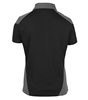 Picture of Female Contrast Poloshirt - Black/Convoy Grey