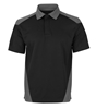 Picture of Unisex Contrast Poloshirt - Black/Convoy Grey