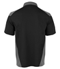 Picture of Unisex Contrast Poloshirt - Black/Convoy Grey