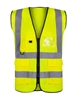 Picture of Zipped HiVis Waistcoat Class 2 - Hi Vis Yellow