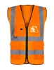 Picture of Zipped HiVis Waistcoat Class 2 - Hi Vis Orange