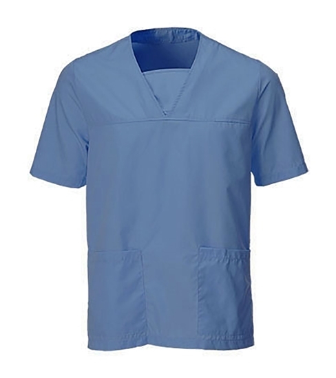 Picture of Unisex Scrub Tunic - Hospital Blue