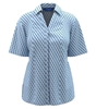 Picture of Semi Fitted Blouse - Ila / Light Blue-Navy