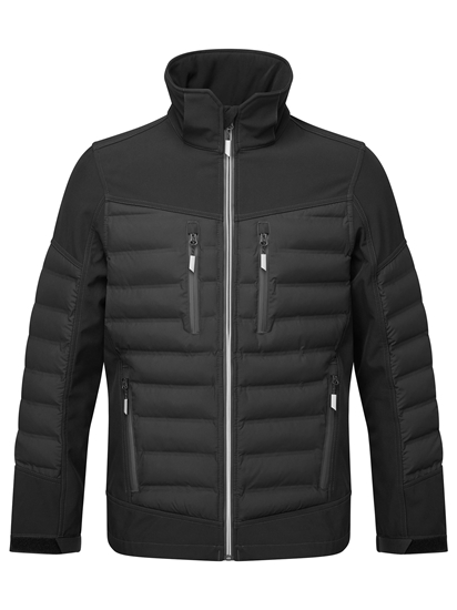 Picture of Unisex Hybrid Softshell Jacket - Black