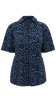 Picture of Semi Fitted Blouse - Navy/Teal Darcey Print