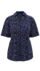 Picture of Semi Fitted Blouse - Navy/Pink/Grey Darcey Print